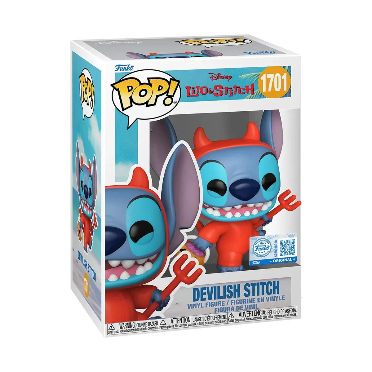 FUNKO POP! DISNEY: LILO Y STITCH - DEVILISH STITCH 1701 - EED EXCLUSIVE - 1
