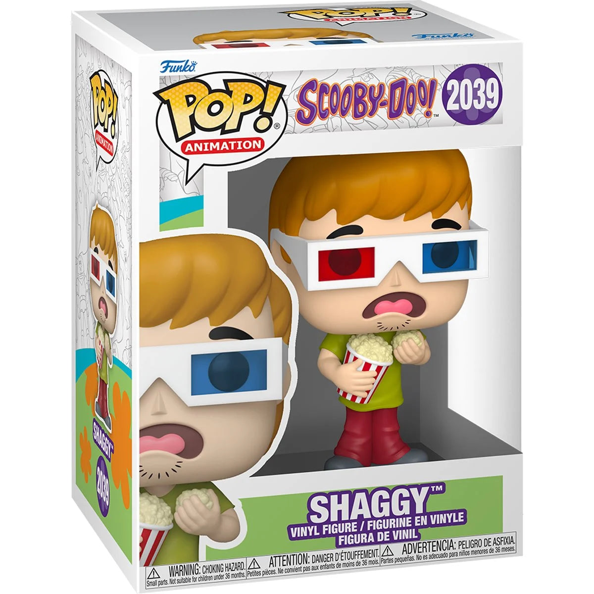 FUNKO POP! ANIMATION: SCOOBY-DOO - SHAGGY WITH POPCORN 2039 - 1