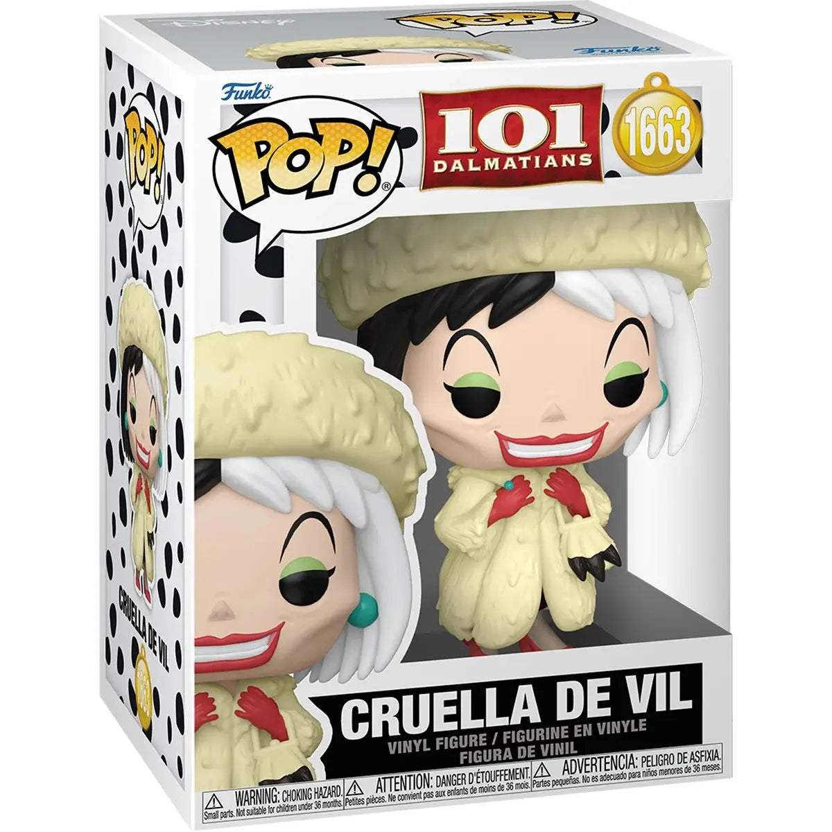 FUNKO POP! DISNEY: 101 DALMATIANS - CRUELLA DE VIL 1663 - 1