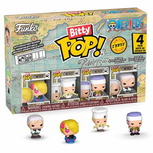 FUNKO BITTY POP! ANIME: ONE PIECE - 4PACK (SANJI) - 1