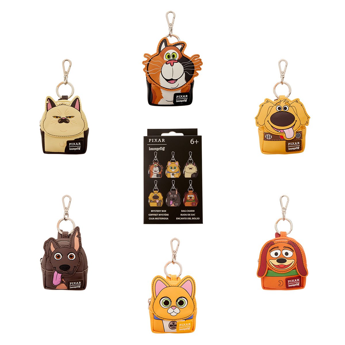 LOUNGEFLY MYSTERY MINI-BACKPACK: DISNEY PIXAR | DOGS Y CATS (X UNIDAD) ( MODELO ALEATORIO) - 1