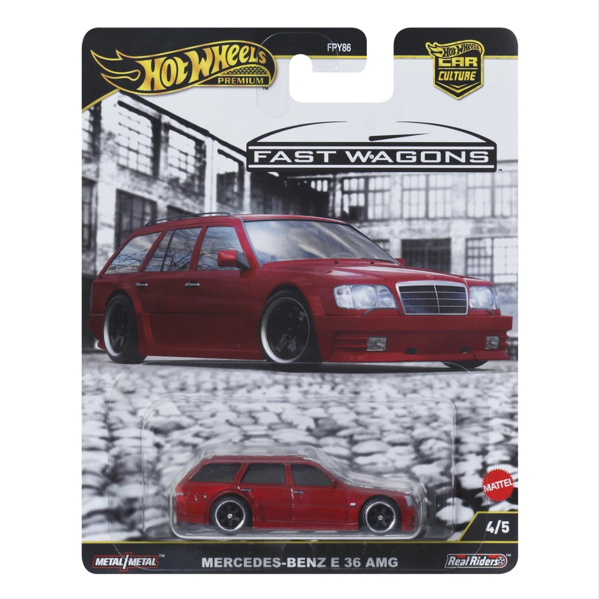 HOT WHEELS: PREMIUM | POP CULTURE: FAST WAGONS - MERCEDES-BENZ E 36 AMG - 1