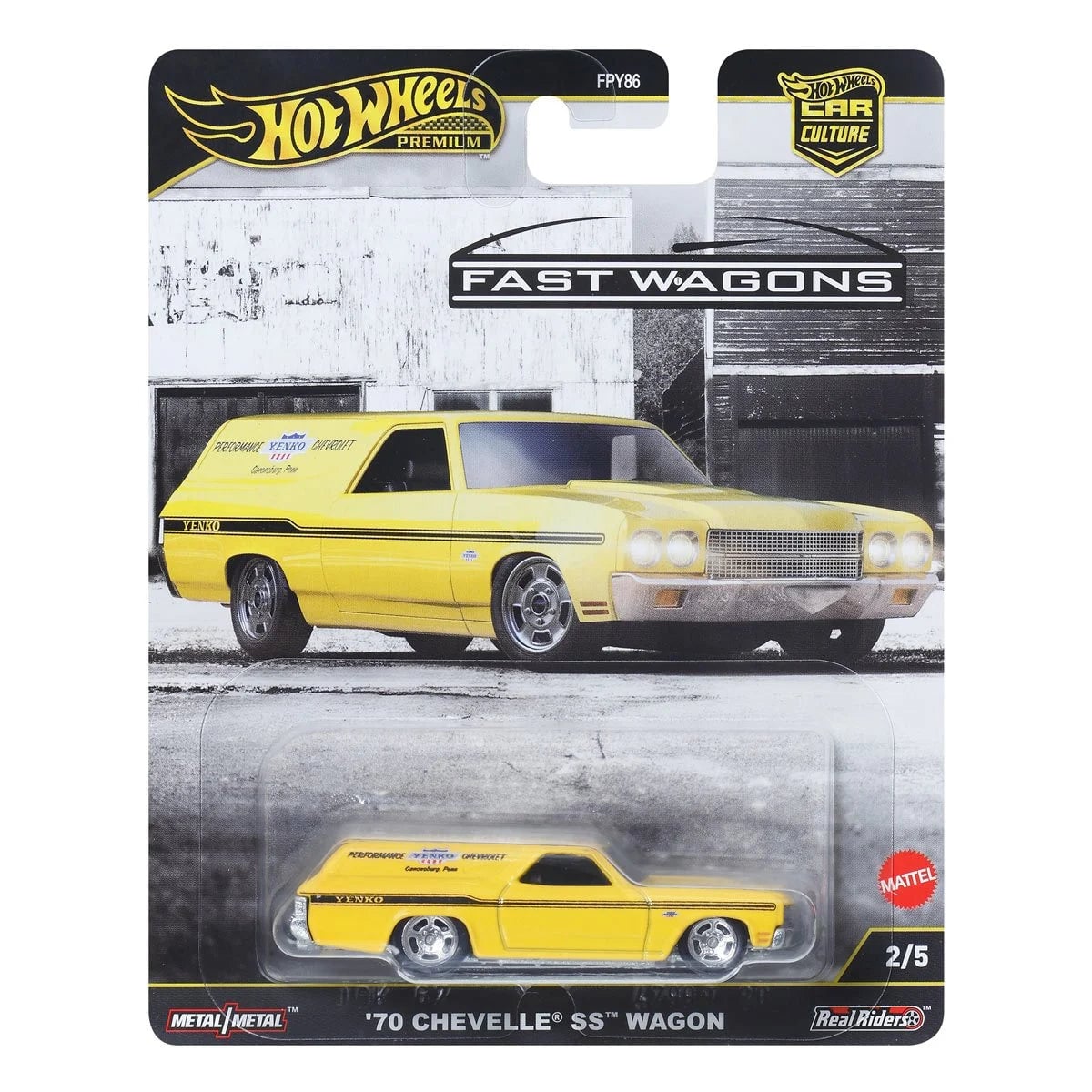 HOT WHEELS: PREMIUM | POP CULTURE: FAST WAGONS - '70 CHEVELLE SS WAGON - 1
