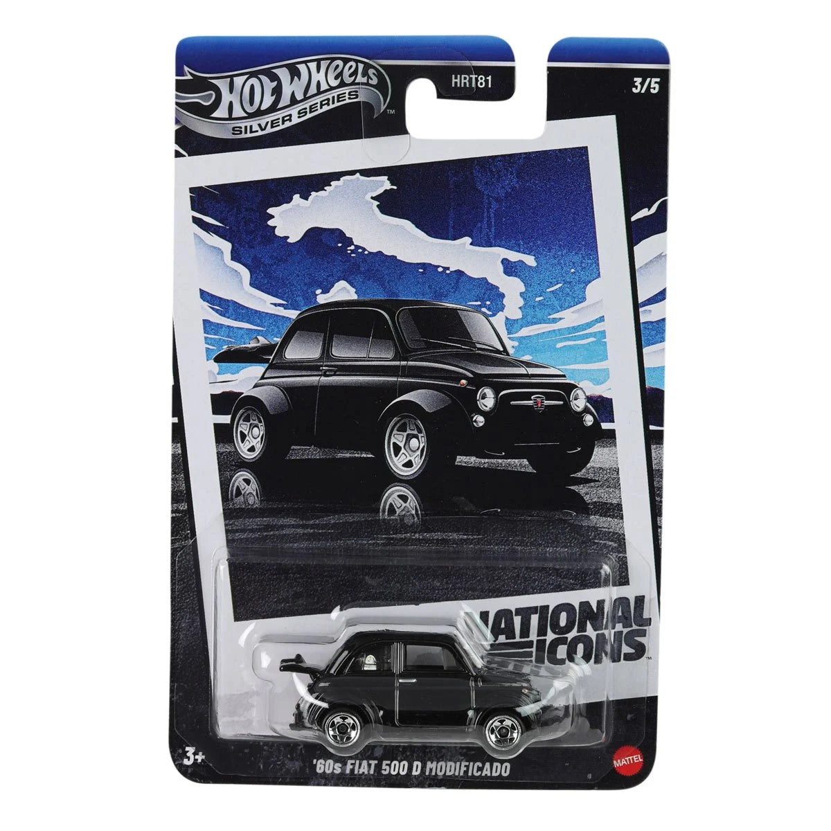 HOT WHEELS | SILVER SERIES: NATIONAL ICONS - 60S FIAT 500D MODIFICADO - 1