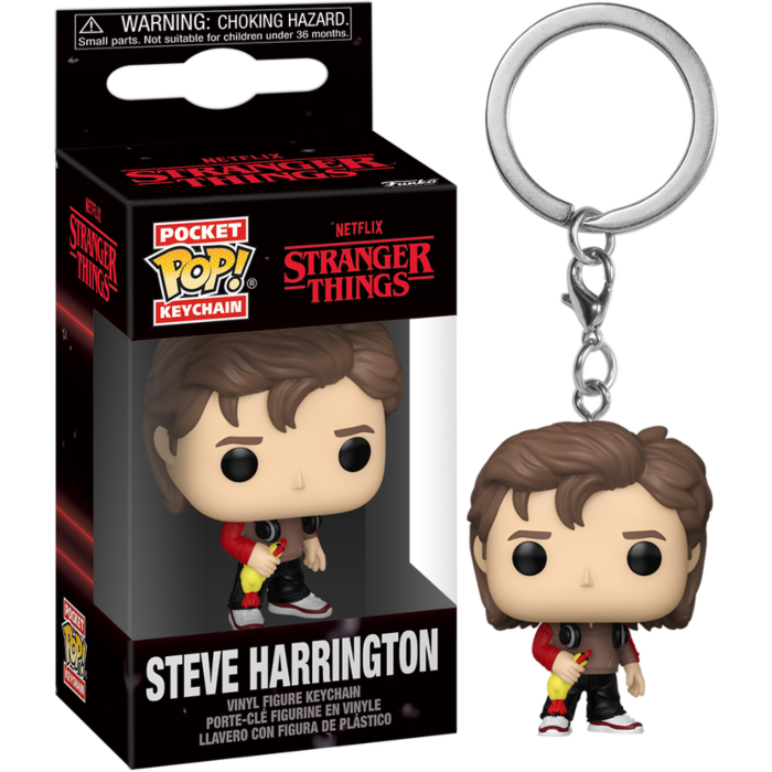 FUNKO KEYCHAIN! TELEVISION: STRANGER THINGS (SEASON 5) - STEVE HARRINGTON - 1