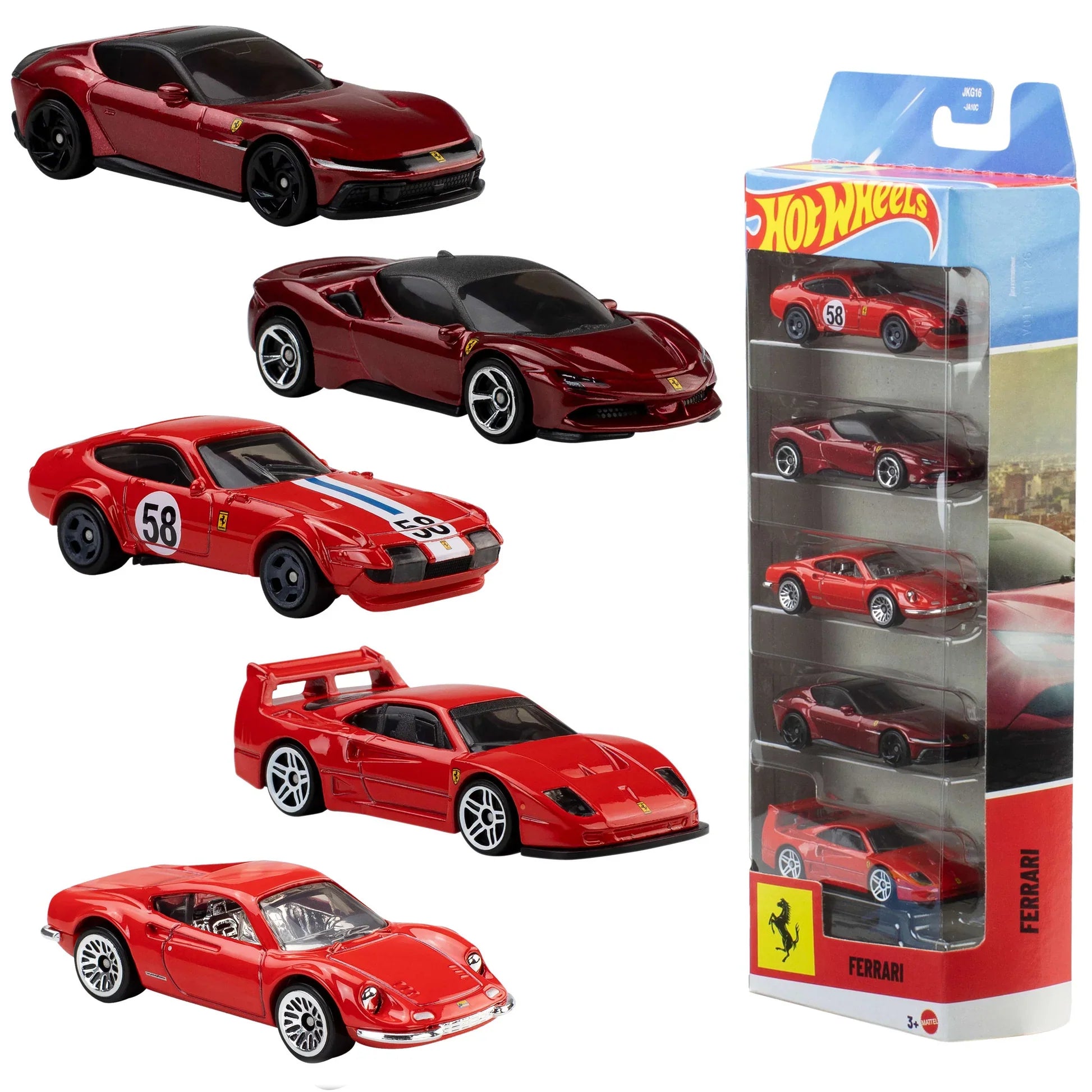 HOT WHEELS: FERRARI VEHICLES 5-PACK - 1