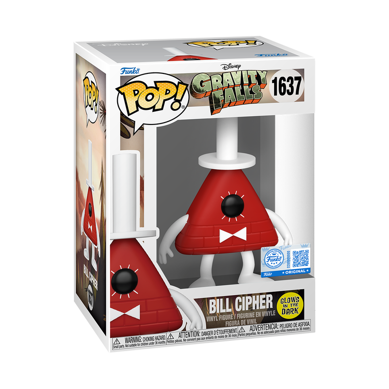 FUNKO POP! DISNEY: GRAVITY FALLS - BILL CIPHER 1637 - GITD - 1