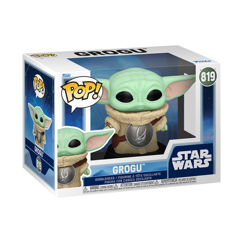 FUNKO POP! STAR WARS: THE MANDALORIAN AND GROGU - GROGU WITH CREST 819 - 1