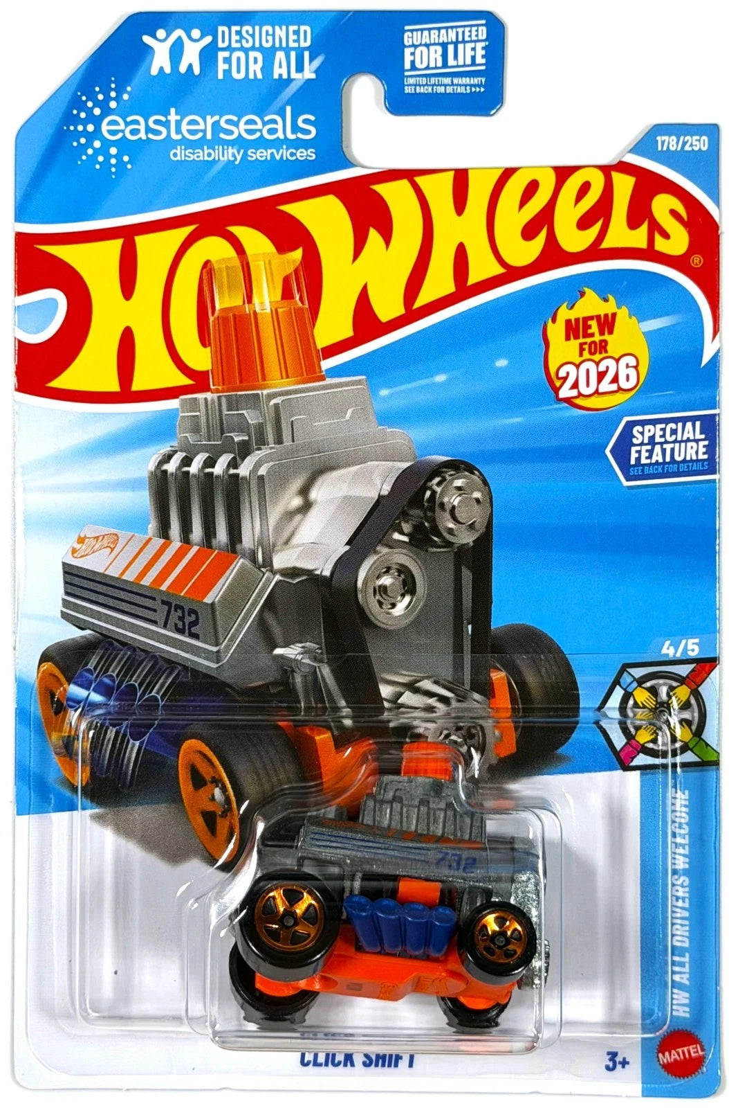 HOT WHEELS: BASIC CAR - K CASE (2026) - CLICK SHIFT - 1