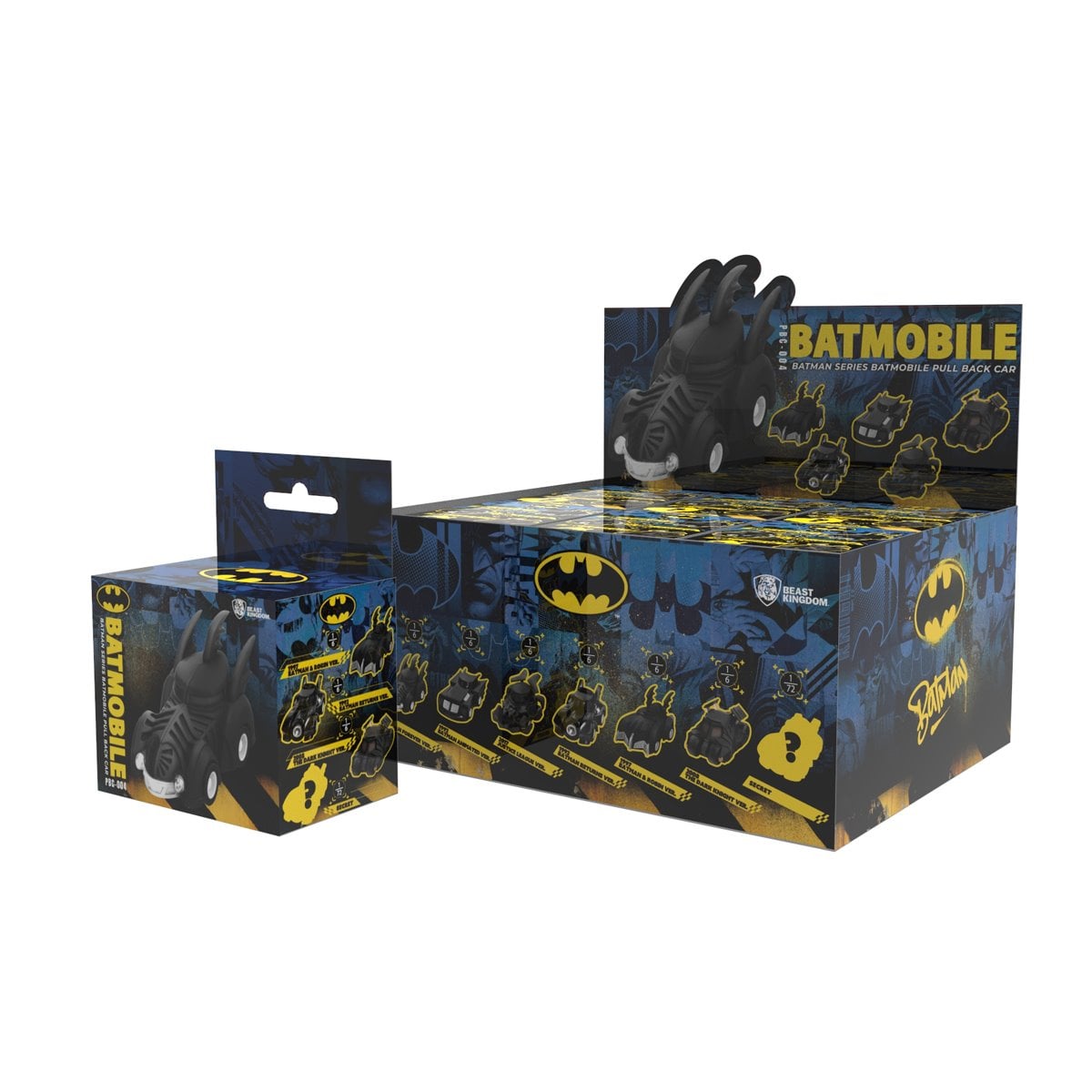 BEAST KINGDOM: BATMAN BATMOBILE PULL BACK CAR - BLIND BOX (X UNIDAD) - 4