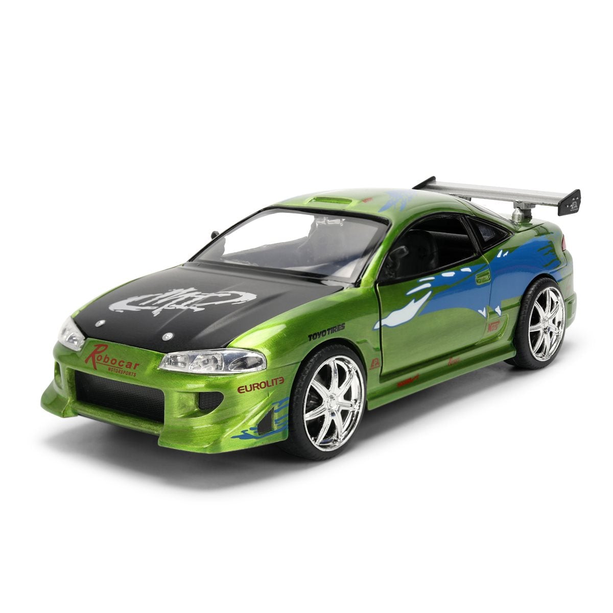 JADA: DIE-CAST METAL VEHICLE | FAST AND FURIOUS 25TH ANNIVERSARY - BRIAN'S MITSUBISHI ECLIPSE - ESCALA 1:24 - 1