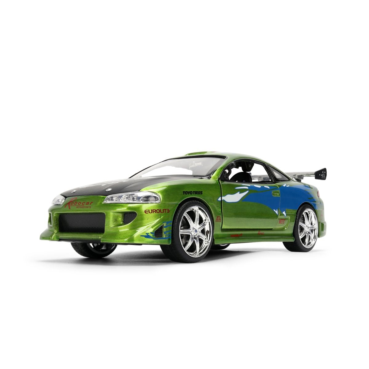 JADA: DIE-CAST METAL VEHICLE | FAST AND FURIOUS 25TH ANNIVERSARY - BRIAN'S MITSUBISHI ECLIPSE - ESCALA 1:24 - 4