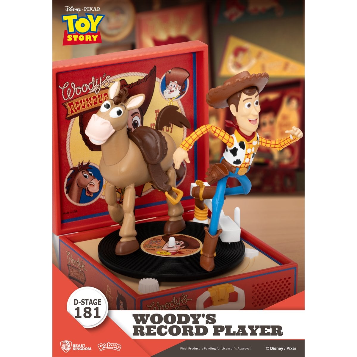 BEAST KINGDOM: DISNEY TOY STORY - WOODY'S RECORD PLAYER - 4