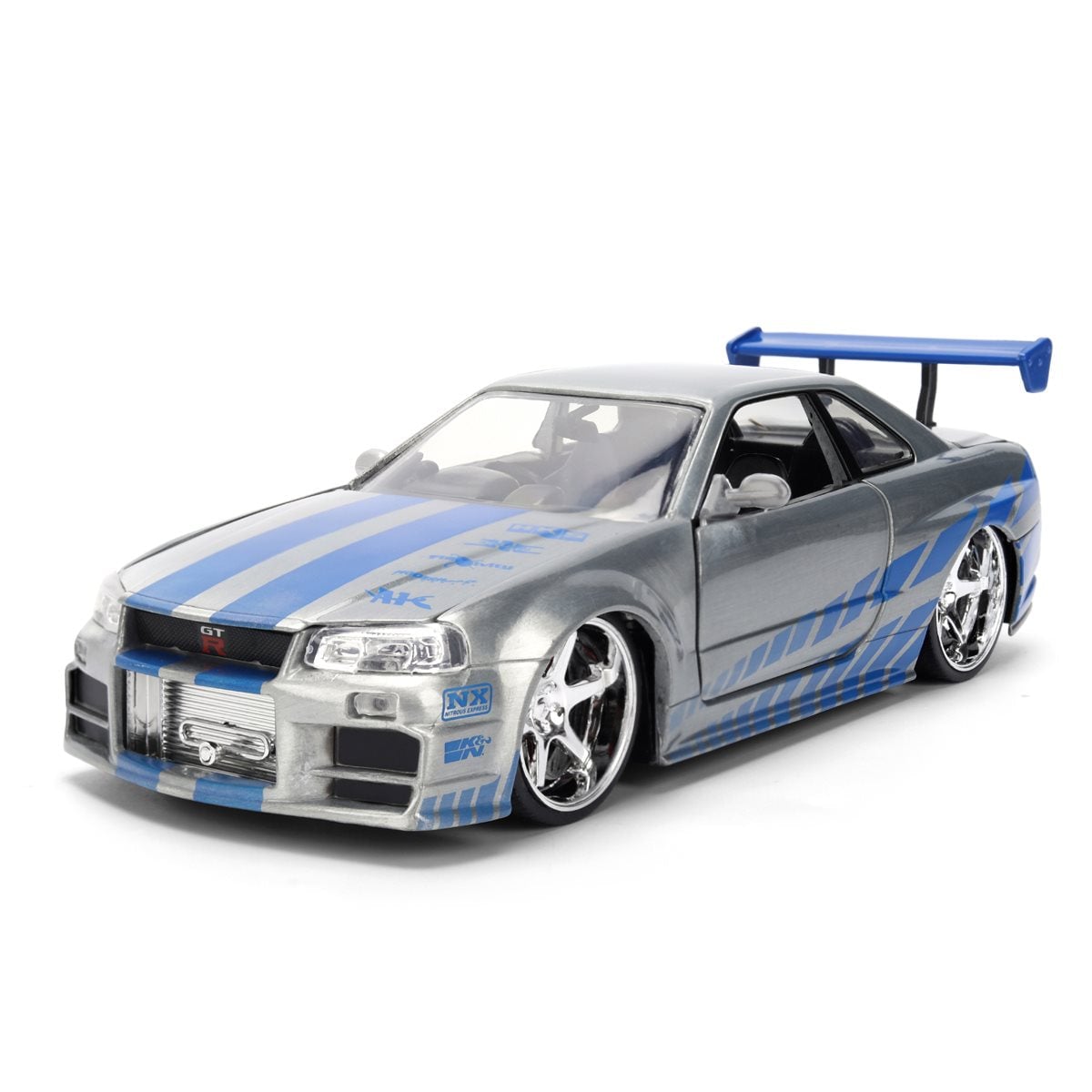 JADA: DIE-CAST METAL VEHICLE | FAST AND FURIOUS 25TH ANNIVERSARY - BRIAN'S NISSAN SKYLINE GT-R - ESCALA 1:24 - 1