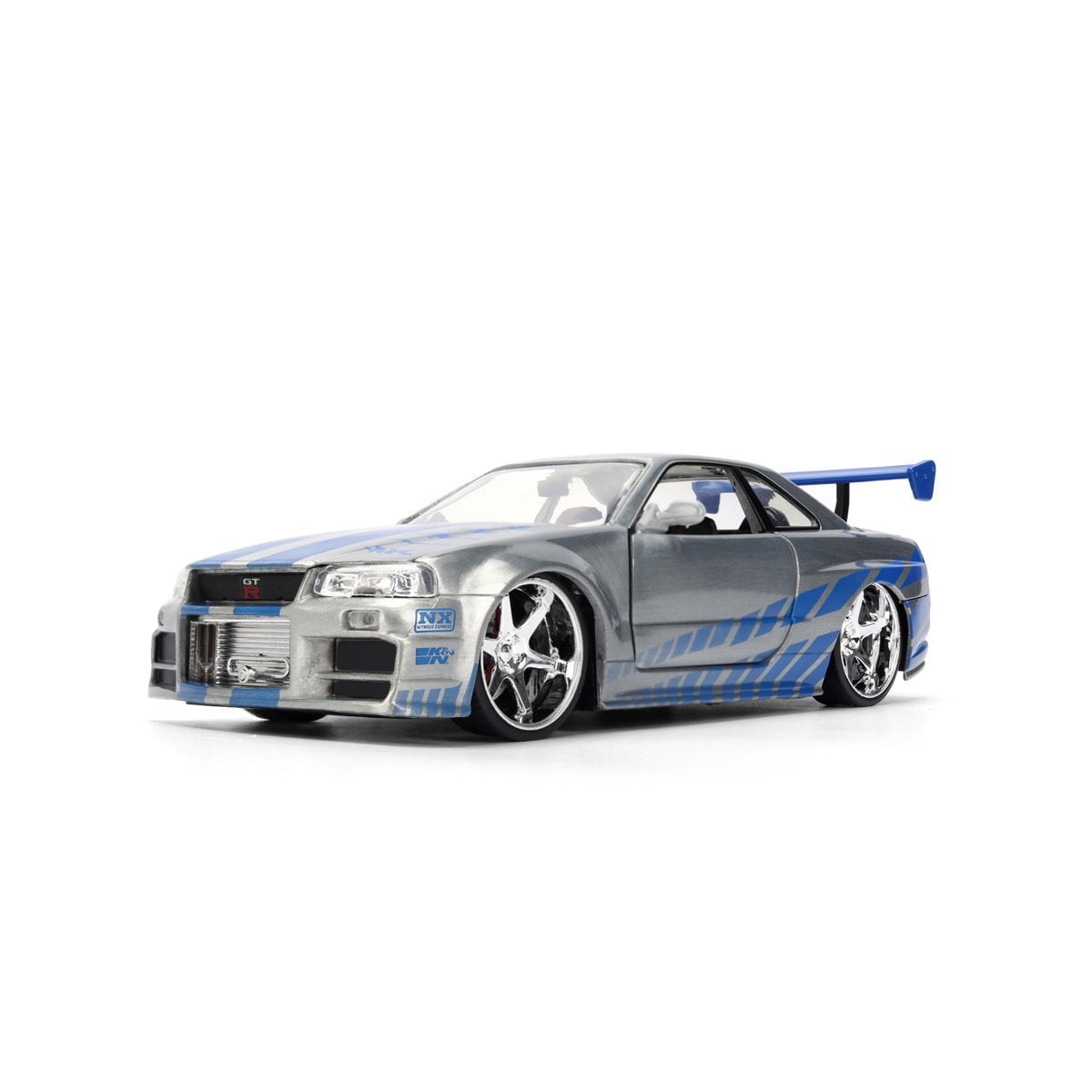 JADA: DIE-CAST METAL VEHICLE | FAST AND FURIOUS 25TH ANNIVERSARY - BRIAN'S NISSAN SKYLINE GT-R - ESCALA 1:24 - 4