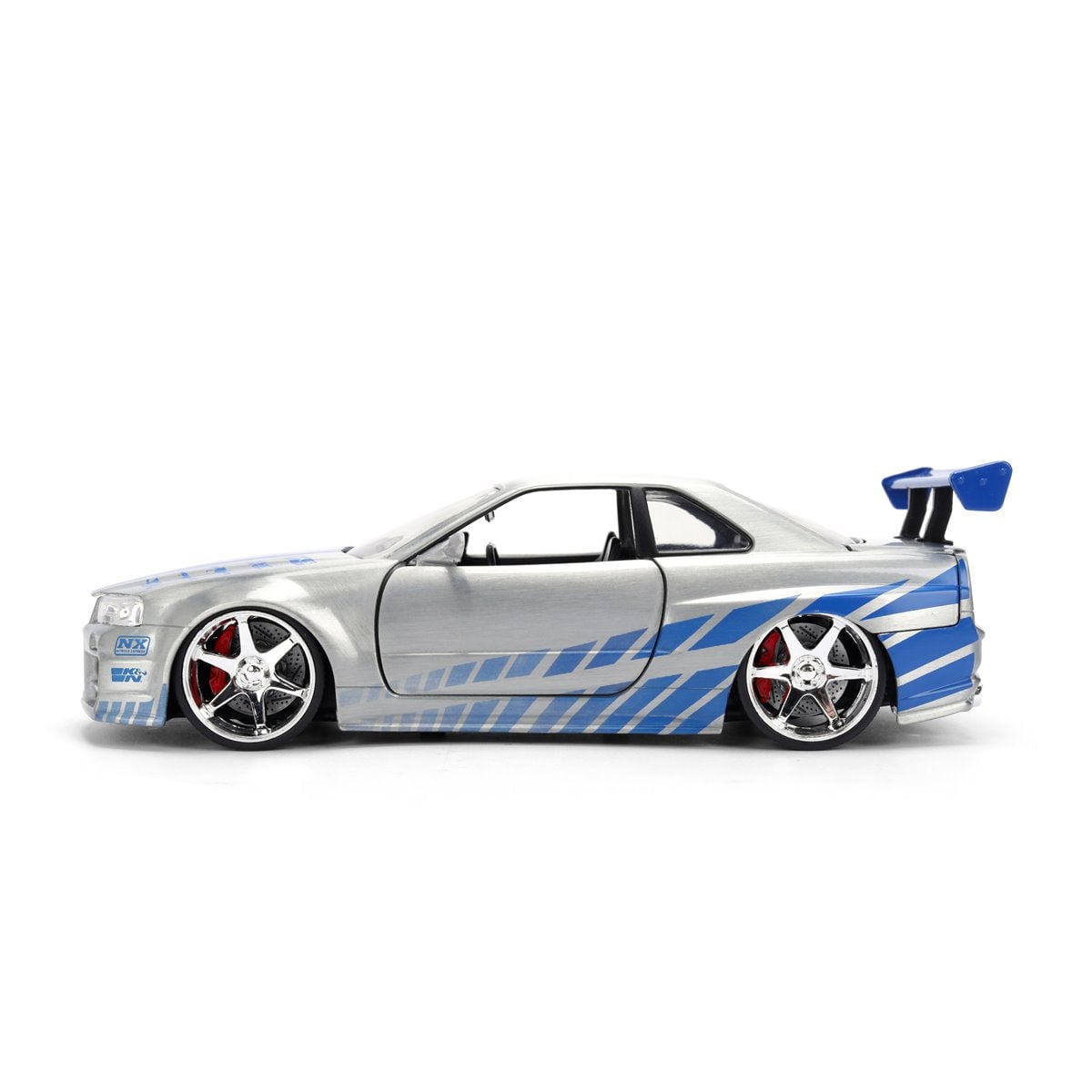 JADA: DIE-CAST METAL VEHICLE | FAST AND FURIOUS 25TH ANNIVERSARY - BRIAN'S NISSAN SKYLINE GT-R - ESCALA 1:24 - 5