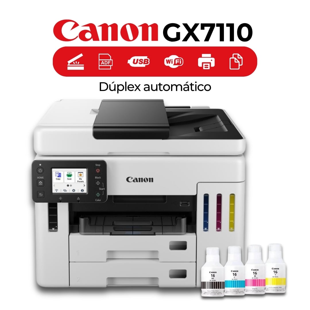 IMPRESORA CANON MULTIFUNCIONAL MAXIFY GX7110 * WI-FI - 1