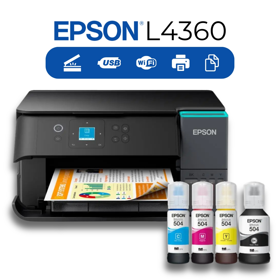 IMPRESORA EPSON ECOTANK L4360 WIFI, DÚPLEX*WIFI - 1