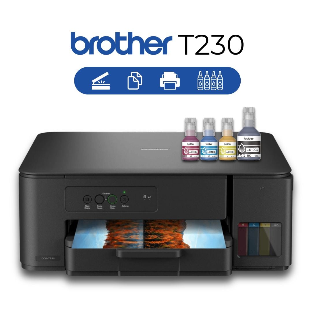 IMPRESORA BROTHER MULTIFUNCIONAL DCP T230 * USB - 1