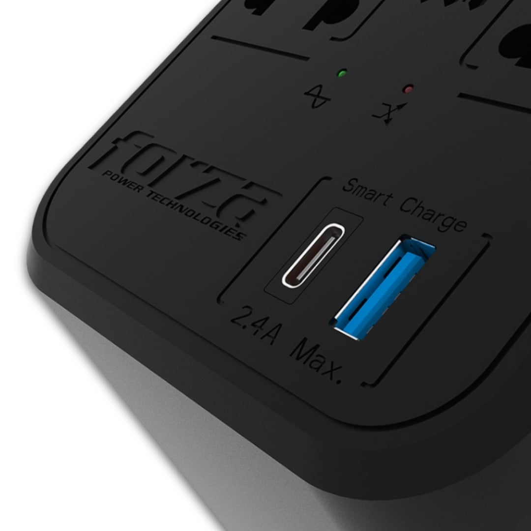 ESTABILIZADOR FORZA FVR-1222 USB VOLT REG 120VA/600W - 2