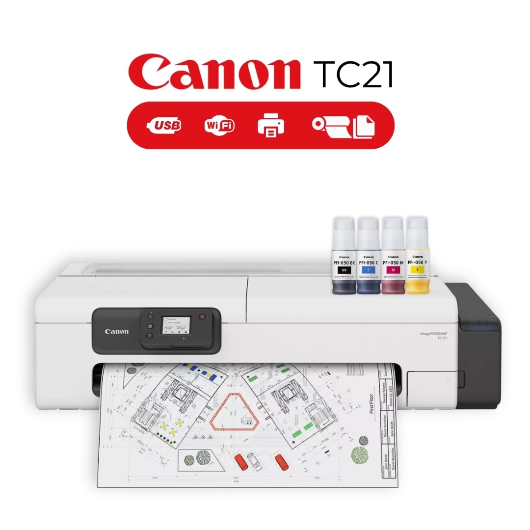 PLOTTER CANON IMAGEPROGRAF TC-21 FORMATO A1 - 1