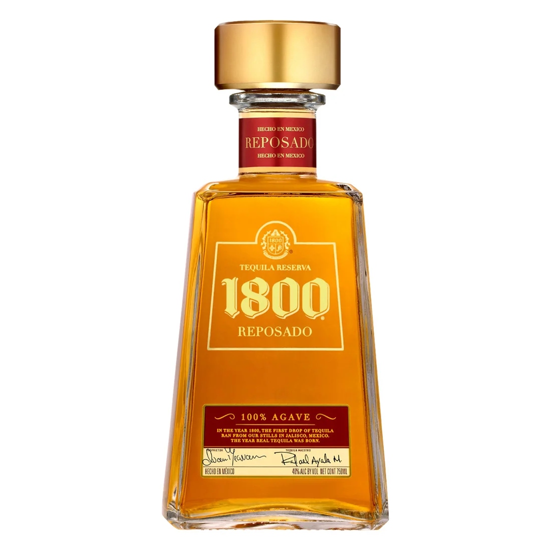 TEQUILA 1800 REPOSADO BOTELLA 750ML - 1