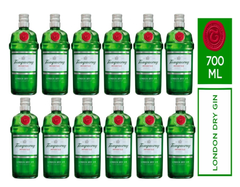 GIN TANQUERAY LONDON DRY 700ML - 12 UND - 1