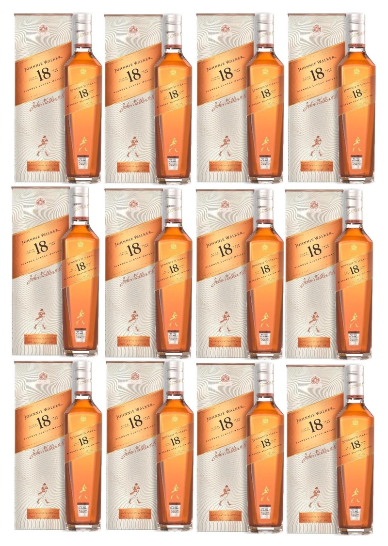 WHISKY JOHNNIE WALKER 18 AÑOS BOTELLA 750ML - 12 UND - 1