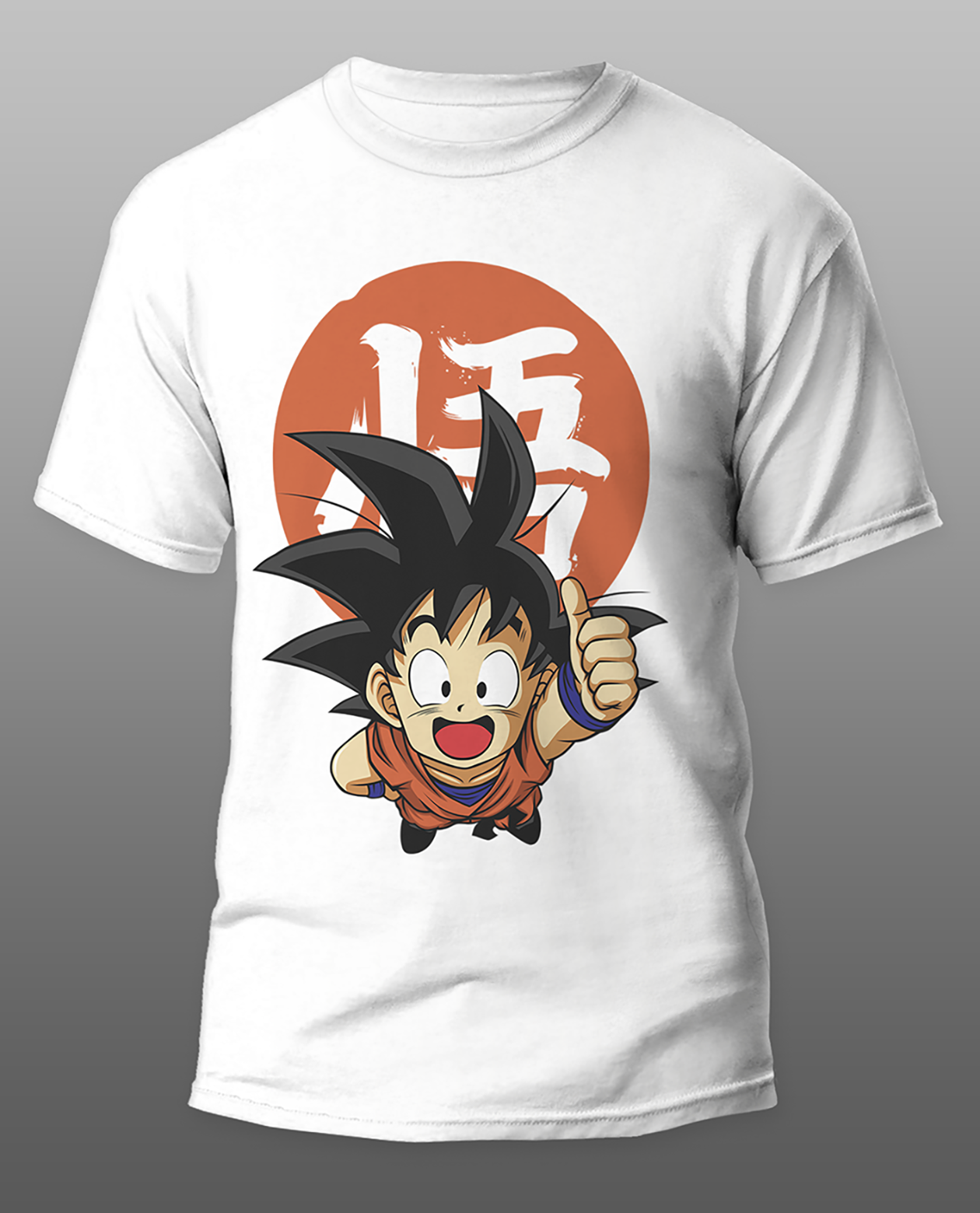 POLO MANGA CORTA UNISEX BLANCO ANIME CLUBDESIGN DRAGON BALL GOKU - 1