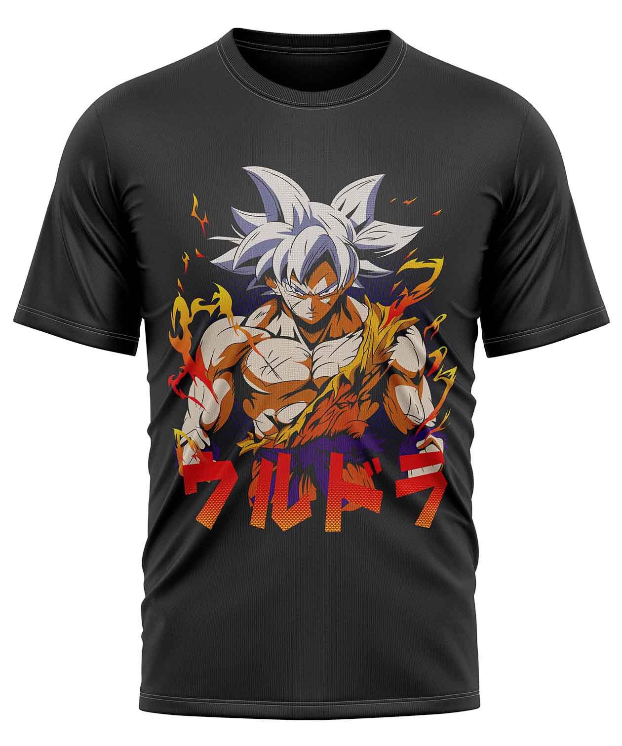 POLO MANGA CORTA UNISEX NEGRO ANIME CLUBDESIGN DRAGON BALL GOKU - 1