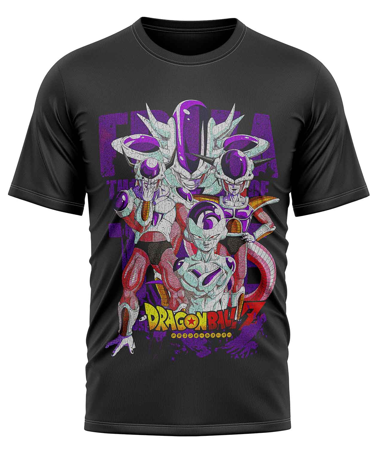 POLO MANGA CORTA UNISEX NEGRO ANIME CLUBDESIGN DRAGON BALL FREEZER - 1