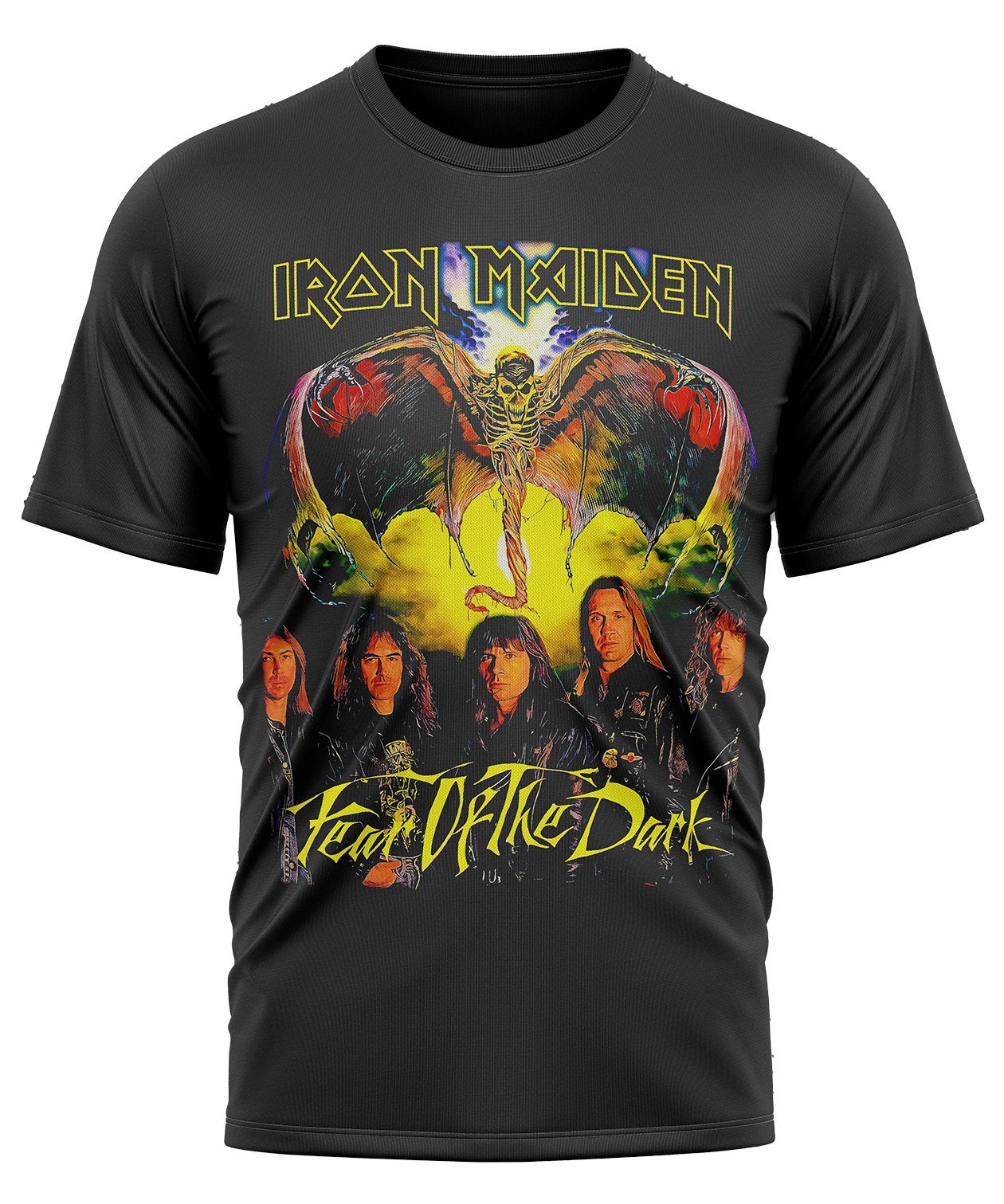 POLO MANGA CORTA UNISEX NEGRO CLUBDESIGN IRON MAIDEN - 1