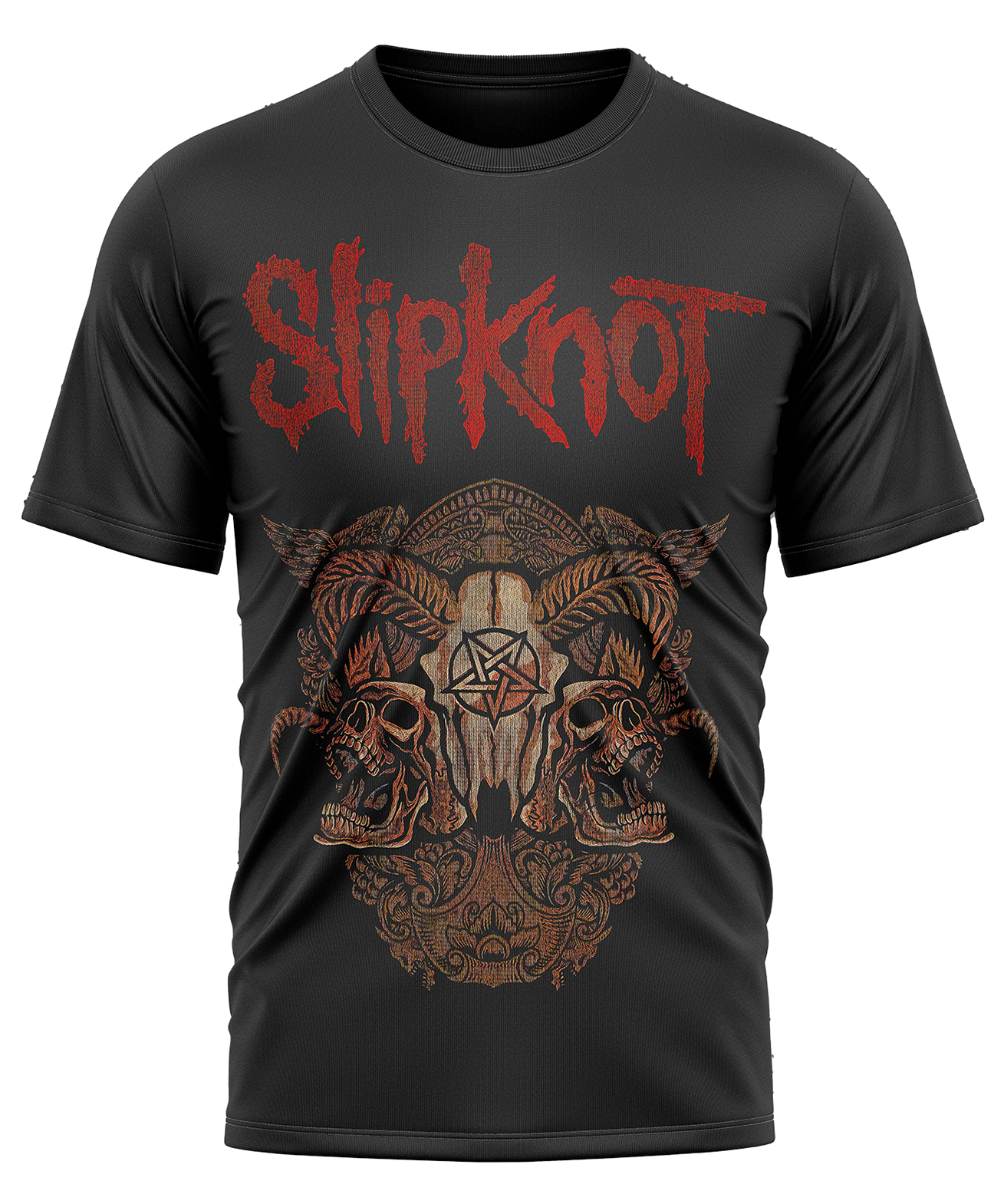 POLO MANGA CORTA HOMBRE NEGRO CLUBDESIGN SLIPKNOT - 1