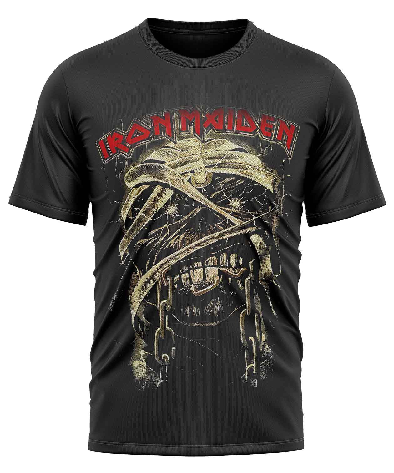 POLO MANGA CORTA UNISEX NEGRO CLUBDESIGN IRON MAIDEN - 1
