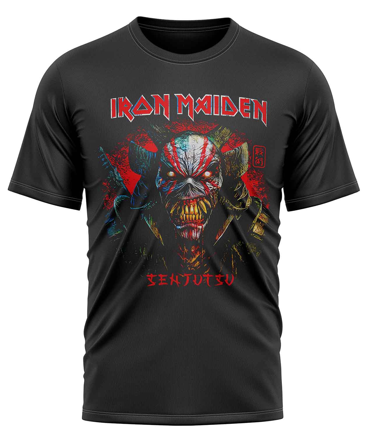 POLO MANGA CORTA UNISEX NEGRO CLUBDESIGN IRON MAIDEN - 1