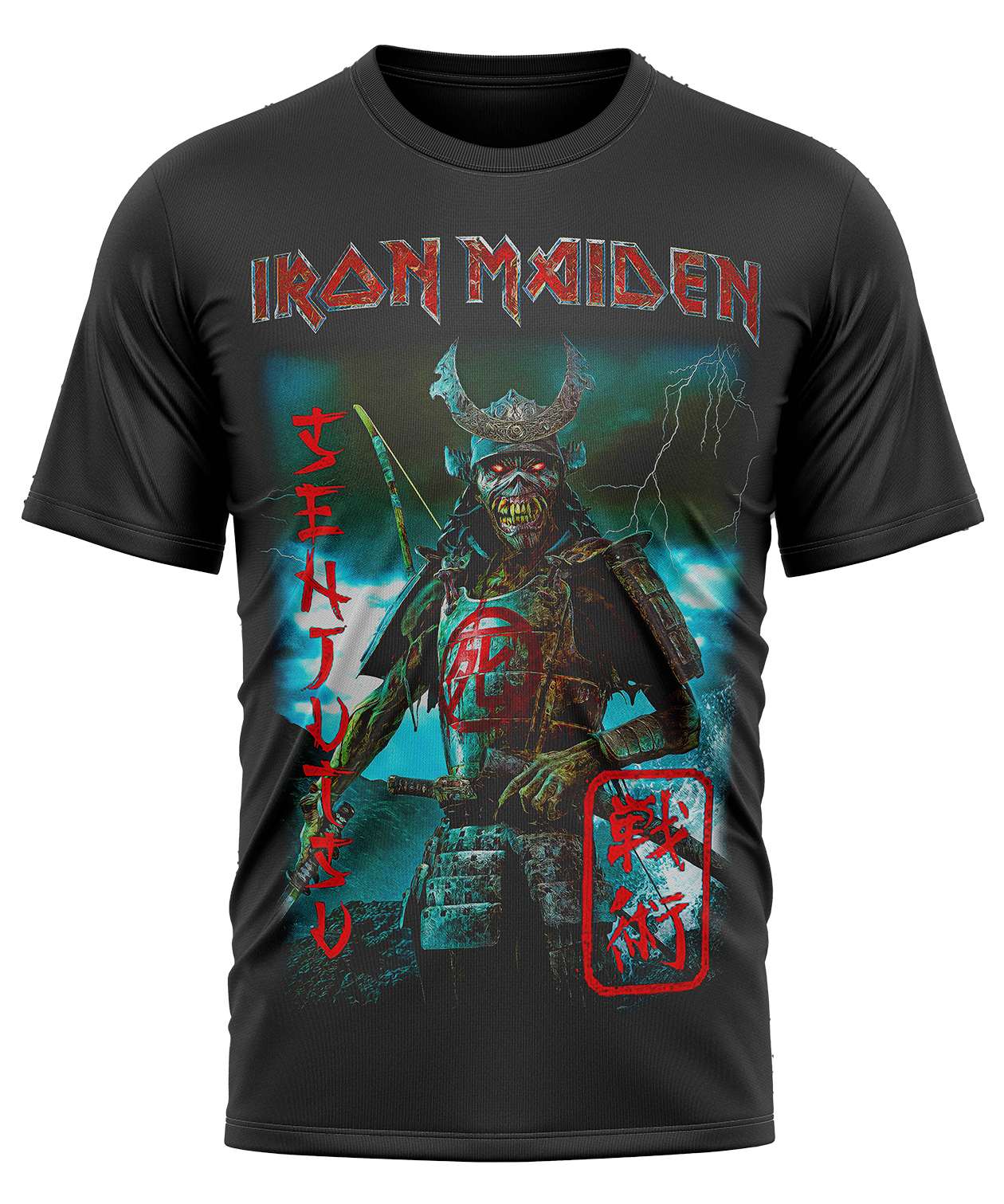 POLO MANGA CORTA UNISEX NEGRO CLUBDESIGN IRON MAIDEN - 1