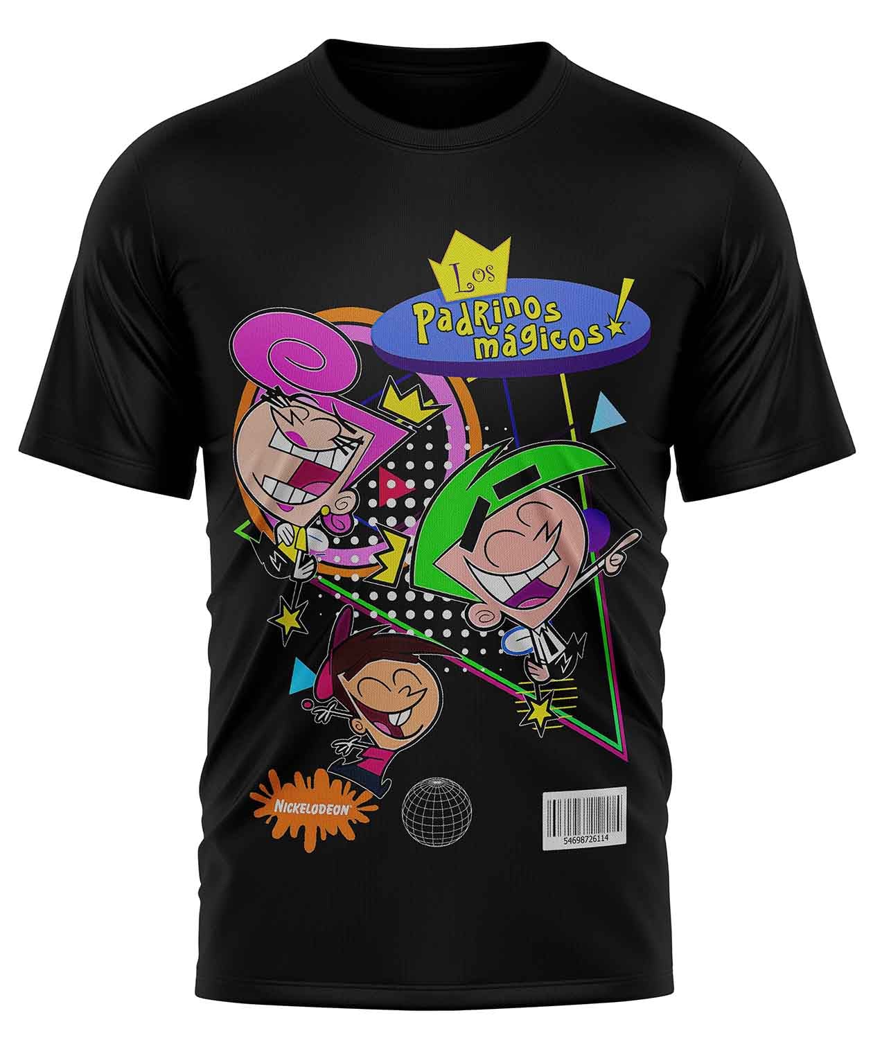 POLO MANGA CORTA UNISEX NEGRO CLASICO CLUBDESIGN ANIMADO RETRO 17 - 1