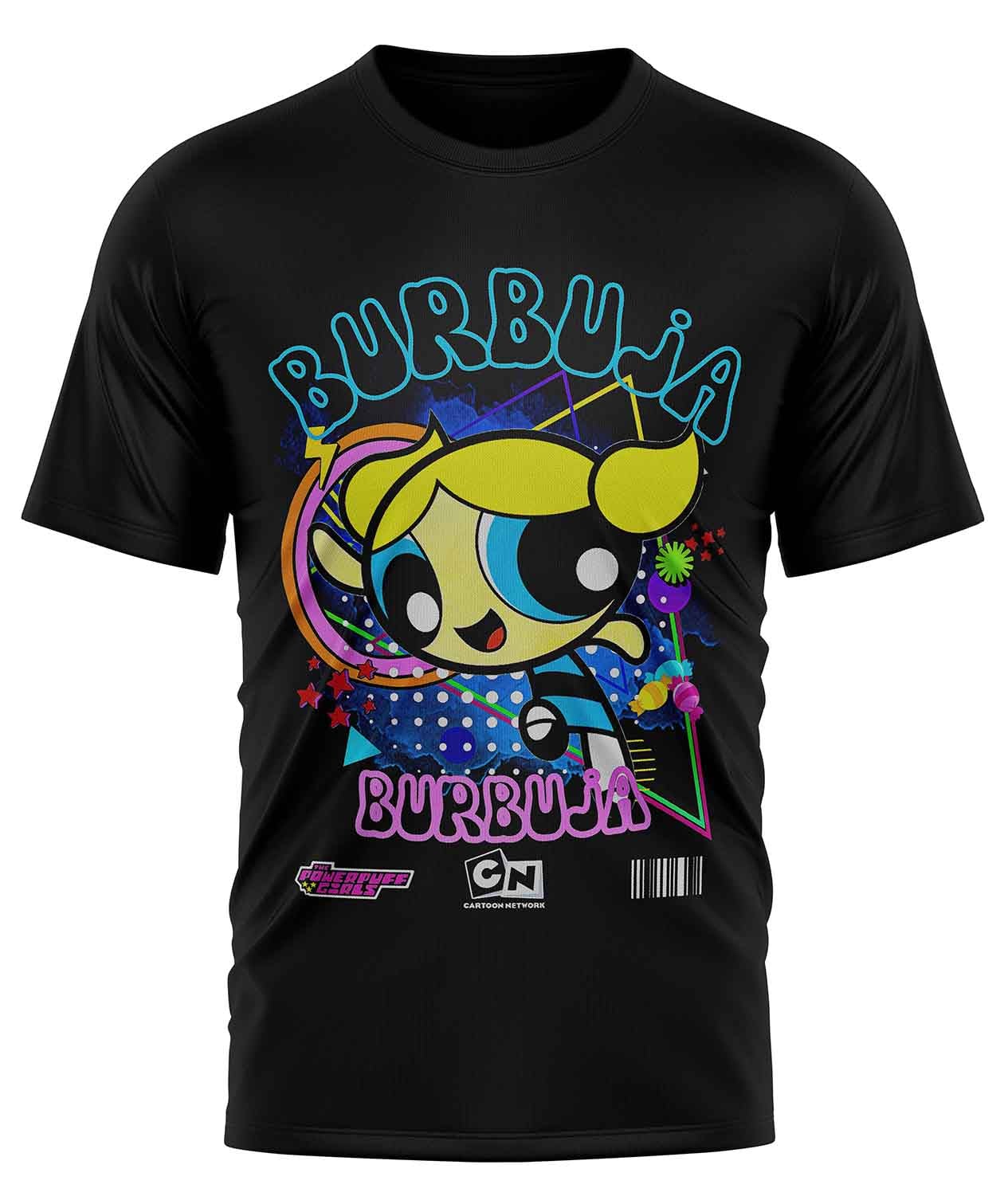 POLO MANGA CORTA UNISEX NEGRO CLASICO CLUBDESIGN ANIMADO RETRO 6 - 1