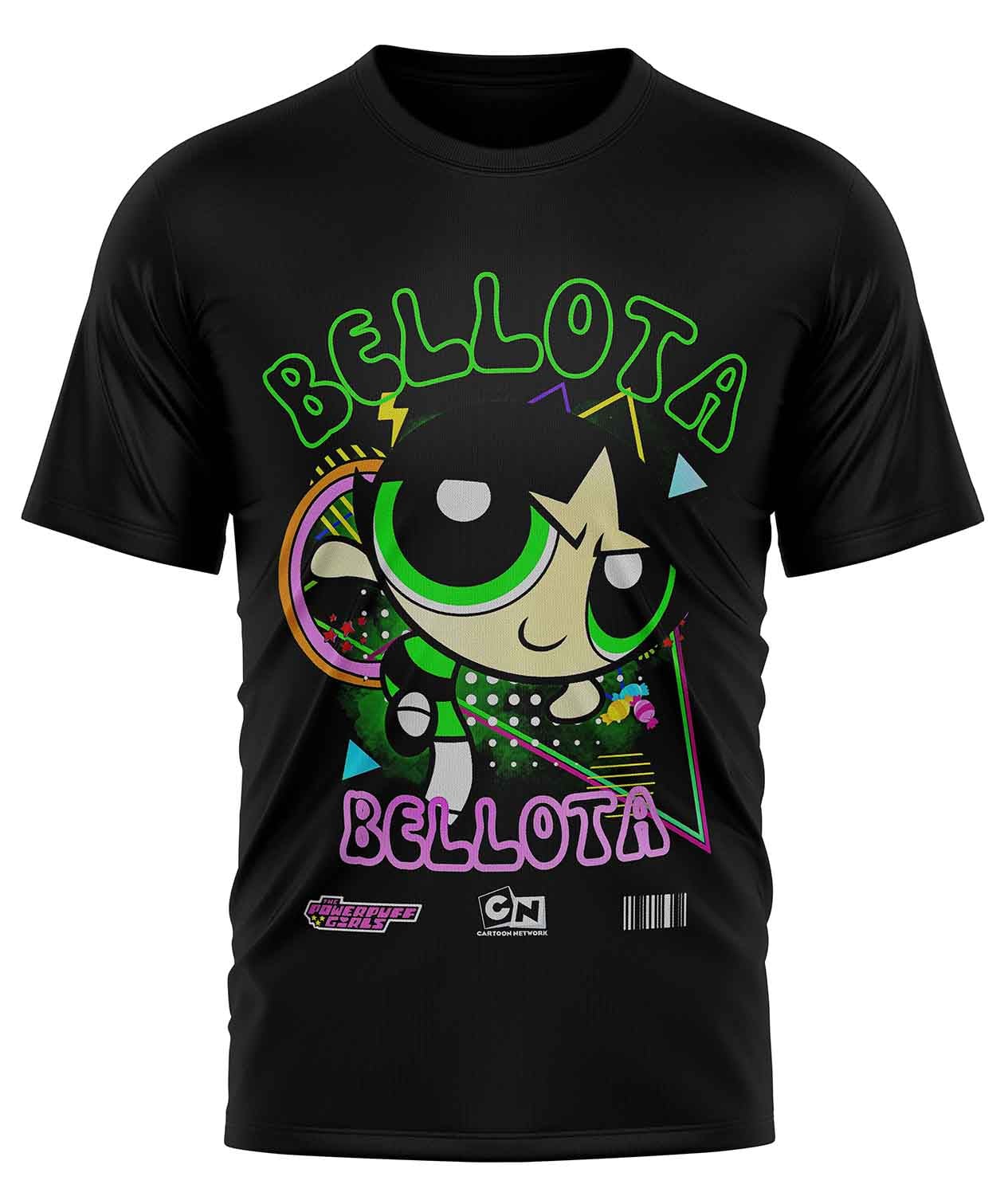 POLO MANGA CORTA UNISEX NEGRO CLASICO CLUBDESIGN ANIMADO RETRO 4 - 1