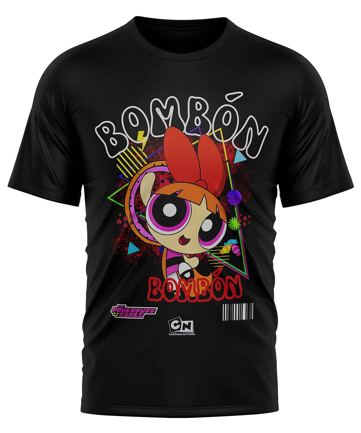 POLO MANGA CORTA UNISEX NEGRO CLASICO CLUBDESIGN ANIMADO RETRO 5 - 1