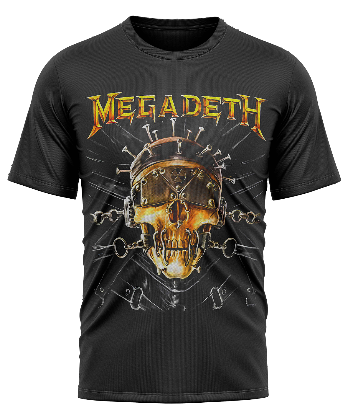 POLO MANGA CORTA HOMBRE NEGRO CLUBDESIGN MEGADETH - 1