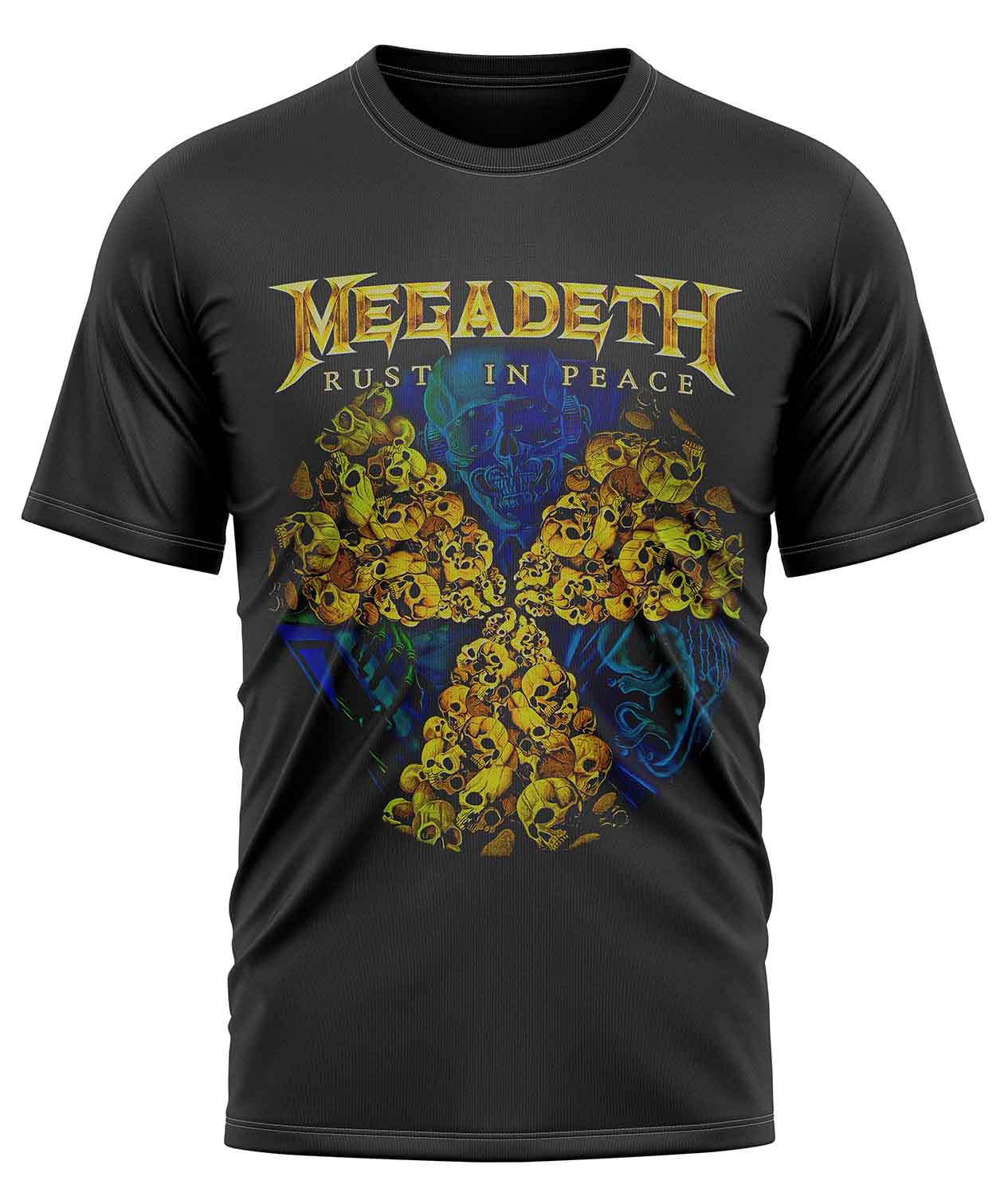 POLO MANGA CORTA HOMBRE NEGRO CLUBDESIGN MEGADETH - 1