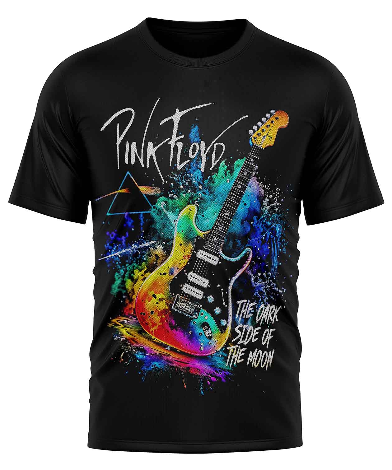 POLO MANGA CORTA HOMBRE NEGRO PINK FLOYD - 1
