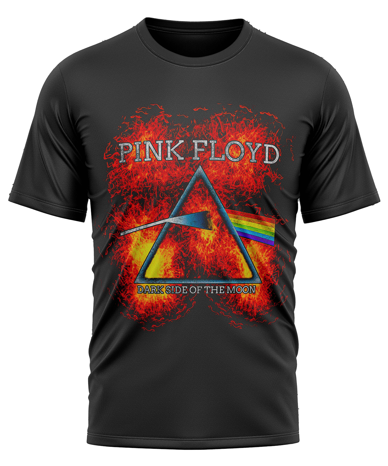 POLO MANGA CORTA HOMBRE NEGRO CLUBDESIGN PINK FLOYD - 1