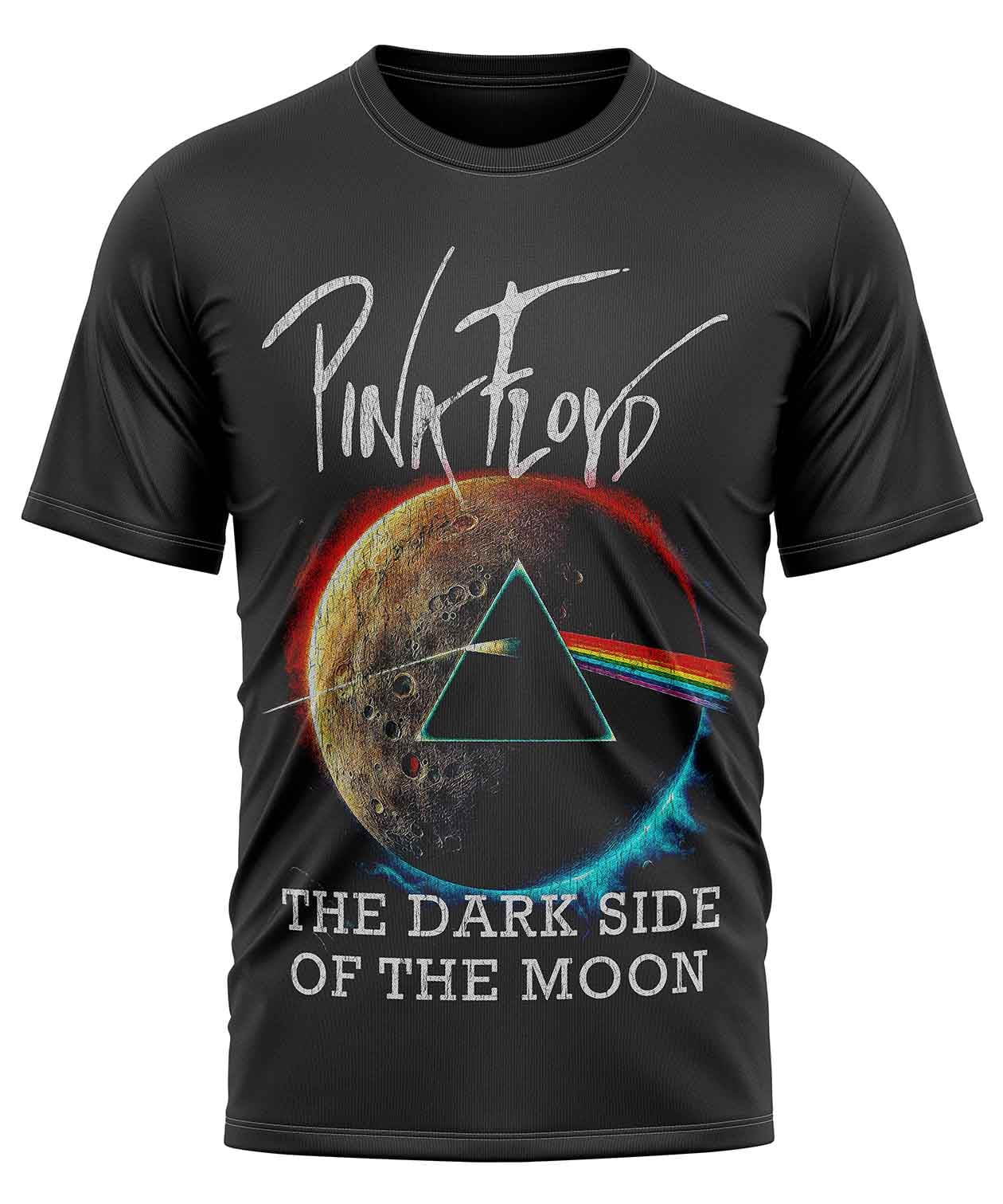 POLO MANGA CORTA HOMBRE NEGRO CLUBDESIGN PINK FLOYD - 1
