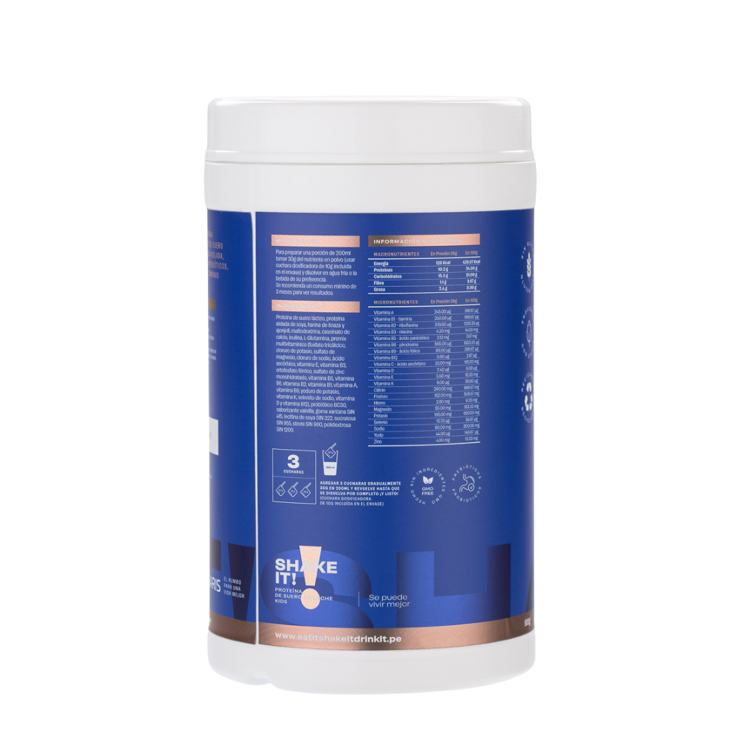 SHAKE IT! PROTEÍNA DE SUERO DE LECHE KIDS VAINILLA 900 GR - 2