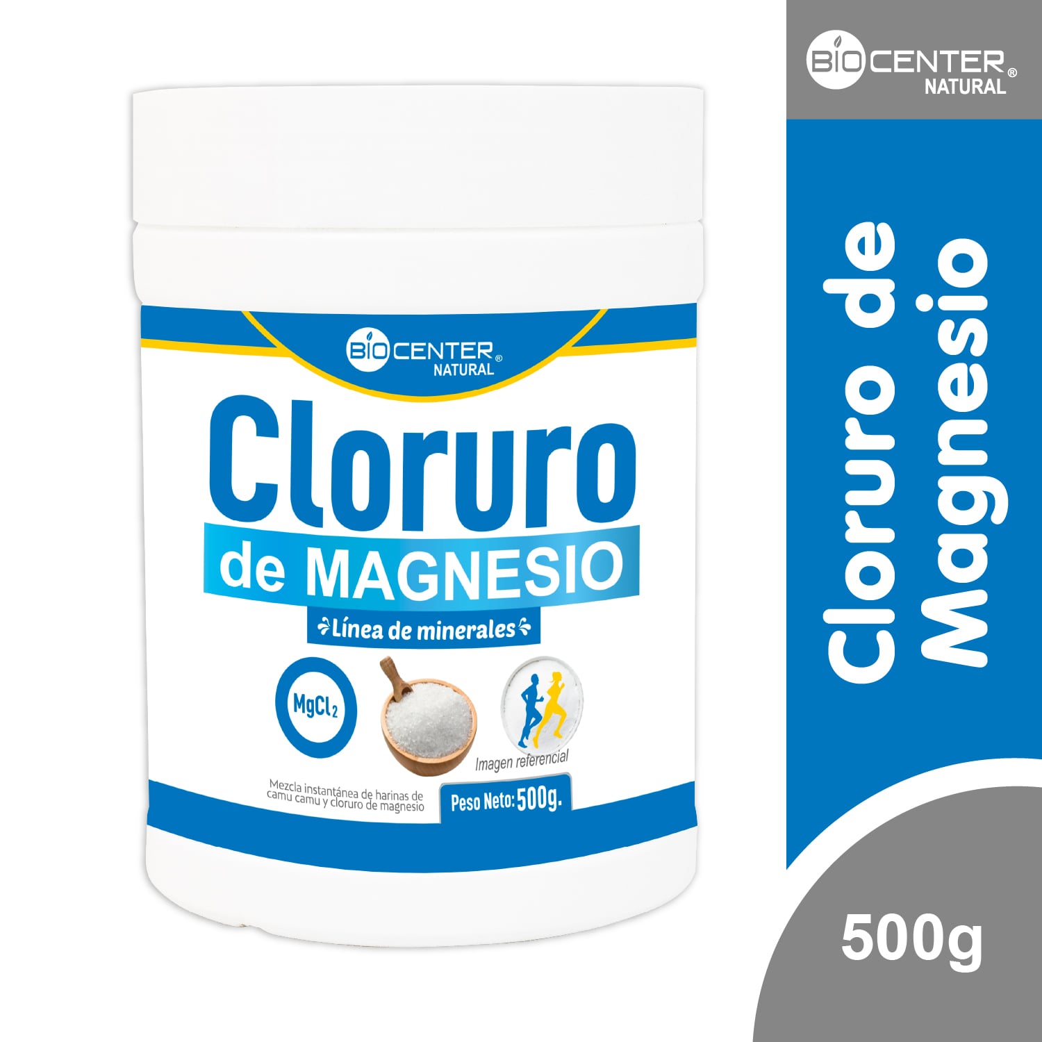 CLORURO DE MAGNESIO X 500 G - BIOCENTER NATURAL - 1