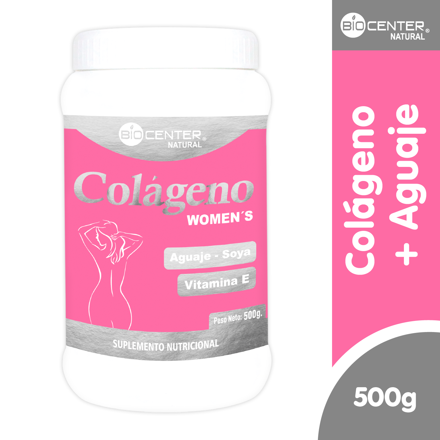 COLÁGENO + AGUAJE X 500 G - BIOCENTER NATURAL - 1