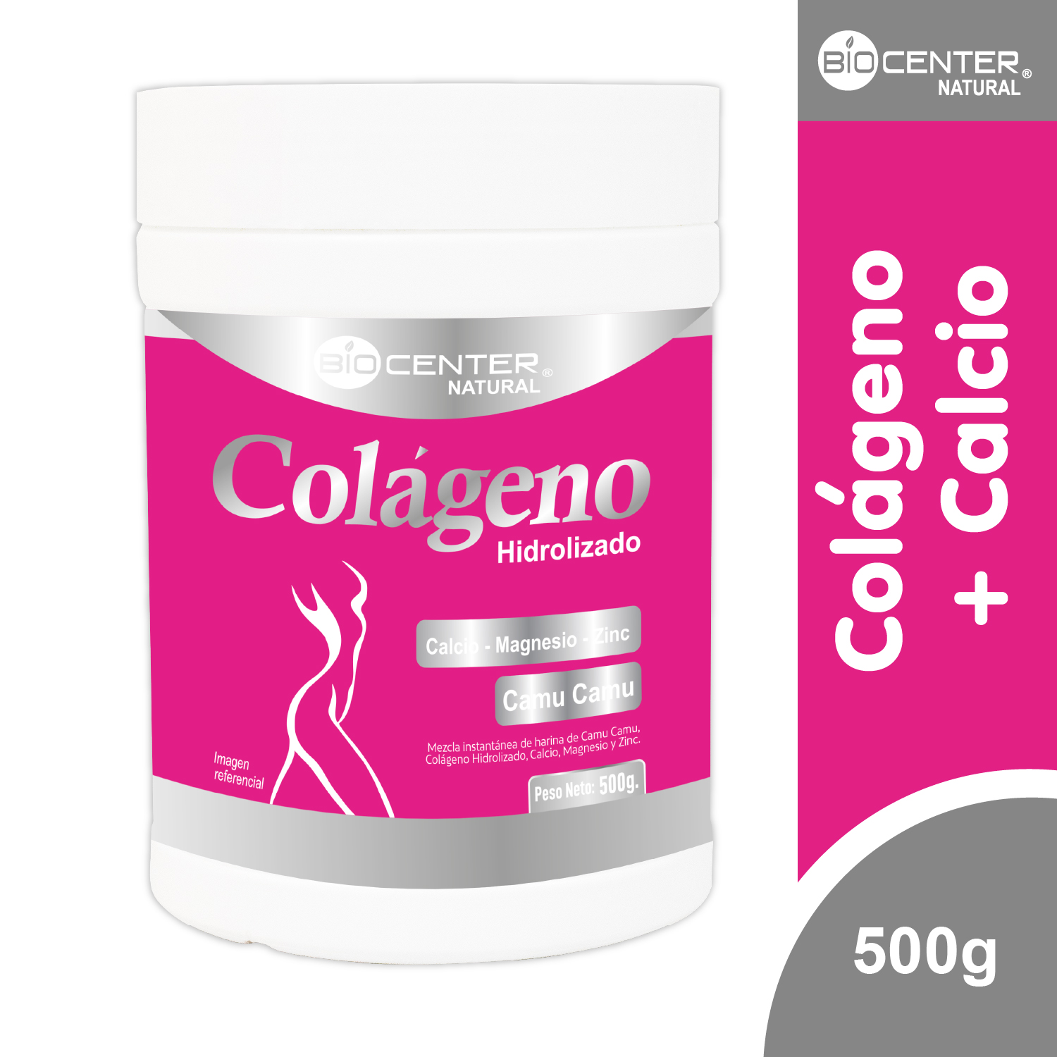 COLÁGENO + CALCIO MUJER X 500 G - BIOCENTER NATURAL - 1