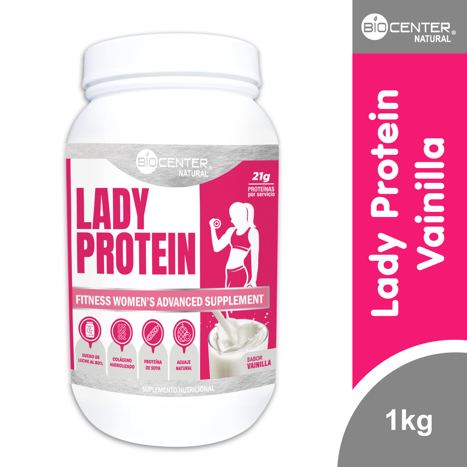 LADY PROTEIN VAINILLA X 1 KG - 1